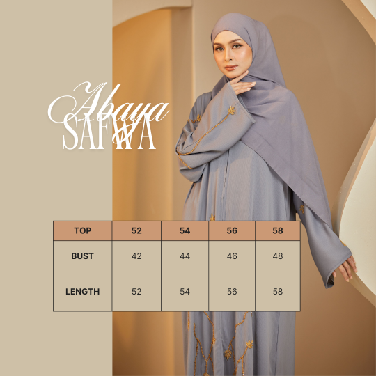 Abaya Safwa (Grey)