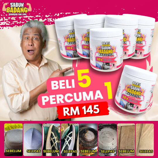 PROMOSI MAKEOVER: BELI 5 PERCUMA 1