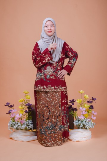 Baju Kurung Baiduri Batik Sepasang