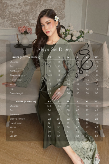 ALAYA SET DRESS IN CIARA BLACK