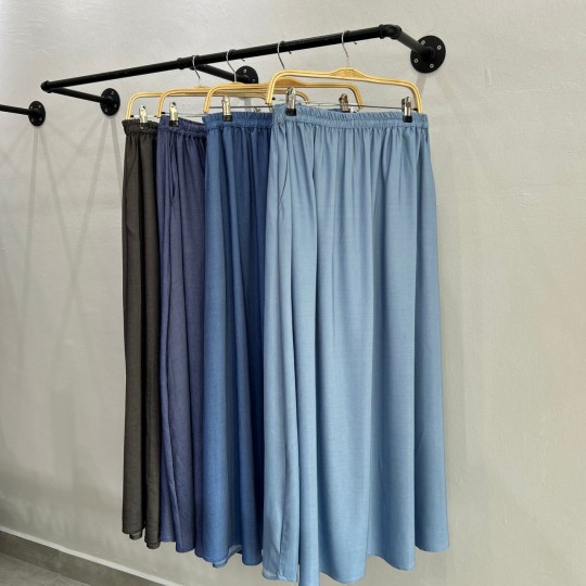 SKIRT SOFT DENIM VISCOSE PLUSSIZE
