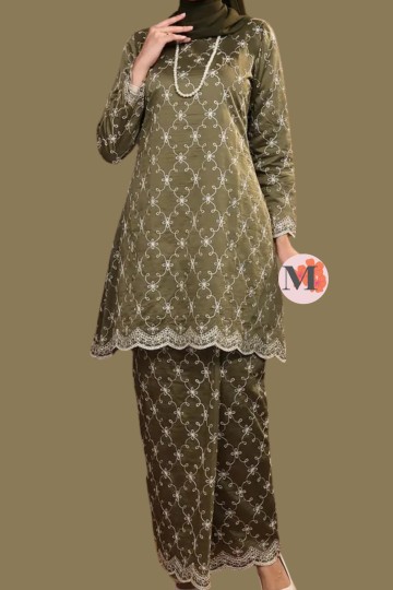 AURORA (KIRANA)  KURUNG RIAU GREEN OLIVE