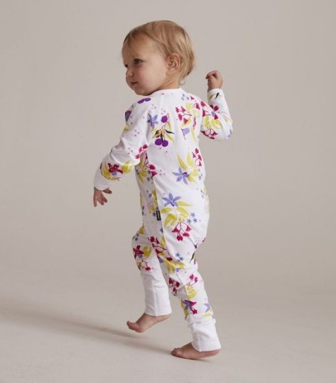 Zippy Wondersuit Mini Floral White