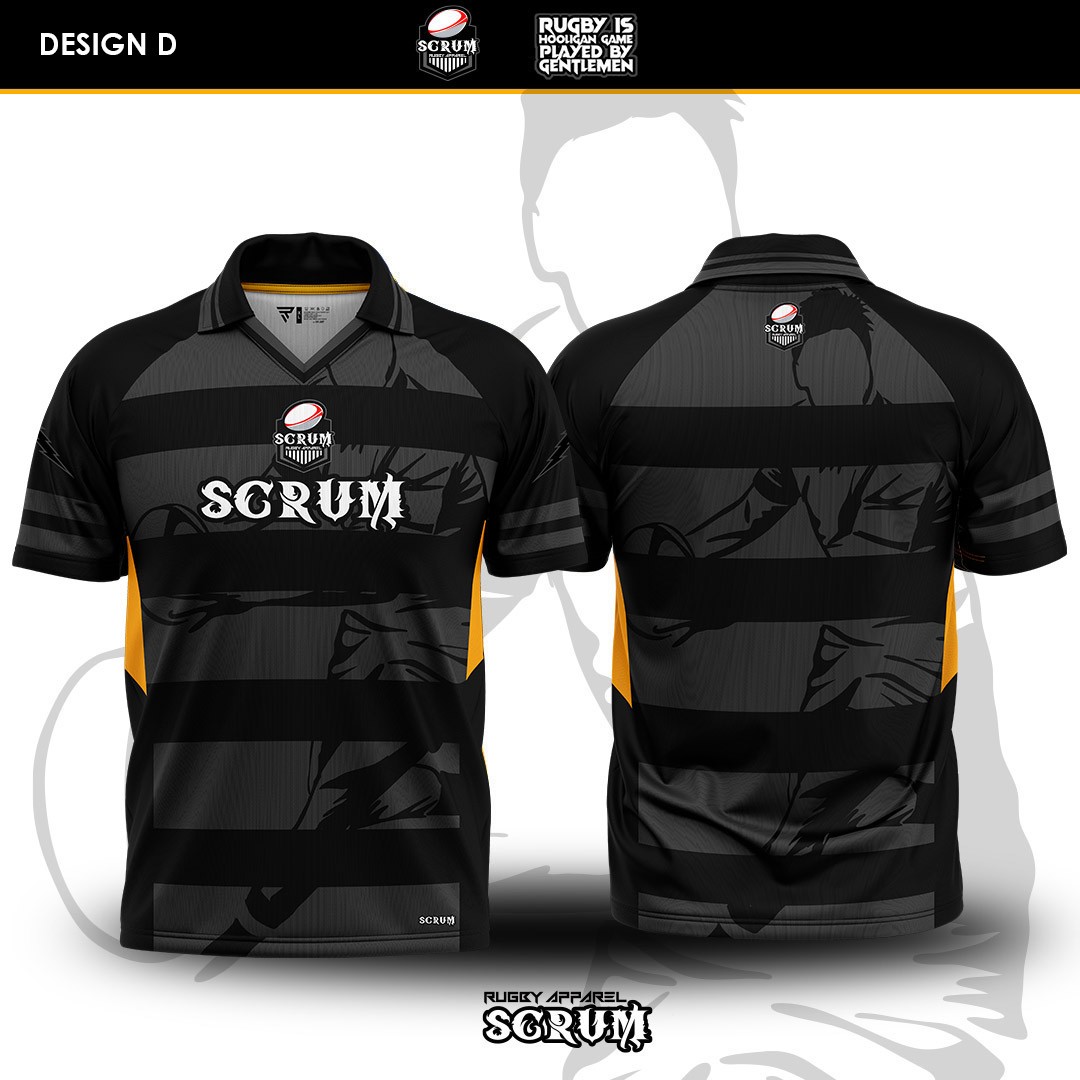 JERSEY SCRUM COLLAR RETRO DESIGN D