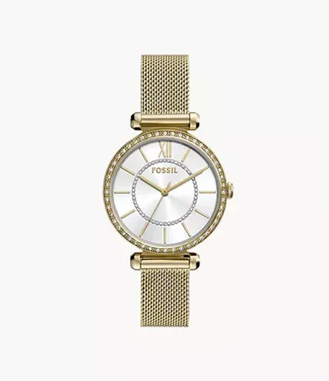 Fossil Tillie Three-Hand   Gold-Tone   Stainless   Steel   Watch