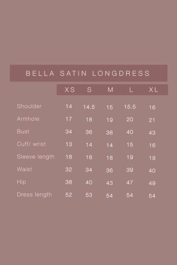 BELLA SATIN DRESS IN BLACK