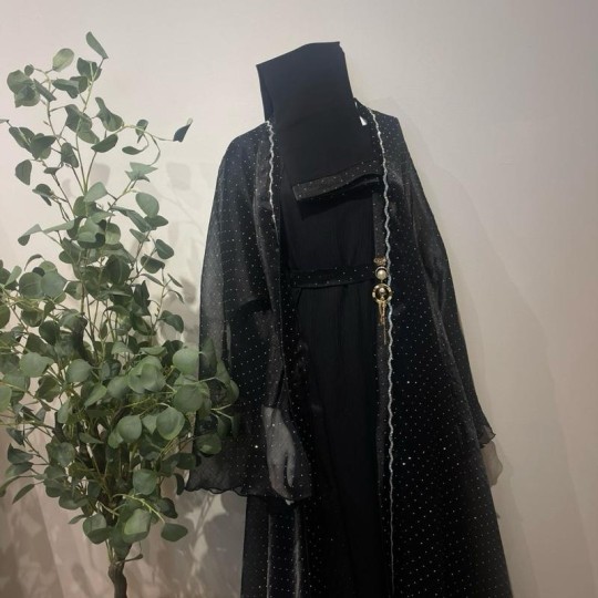 Intan Abaya Diamond 2 Piece (Black)