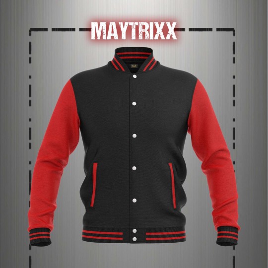 BLACK RED VARSITY