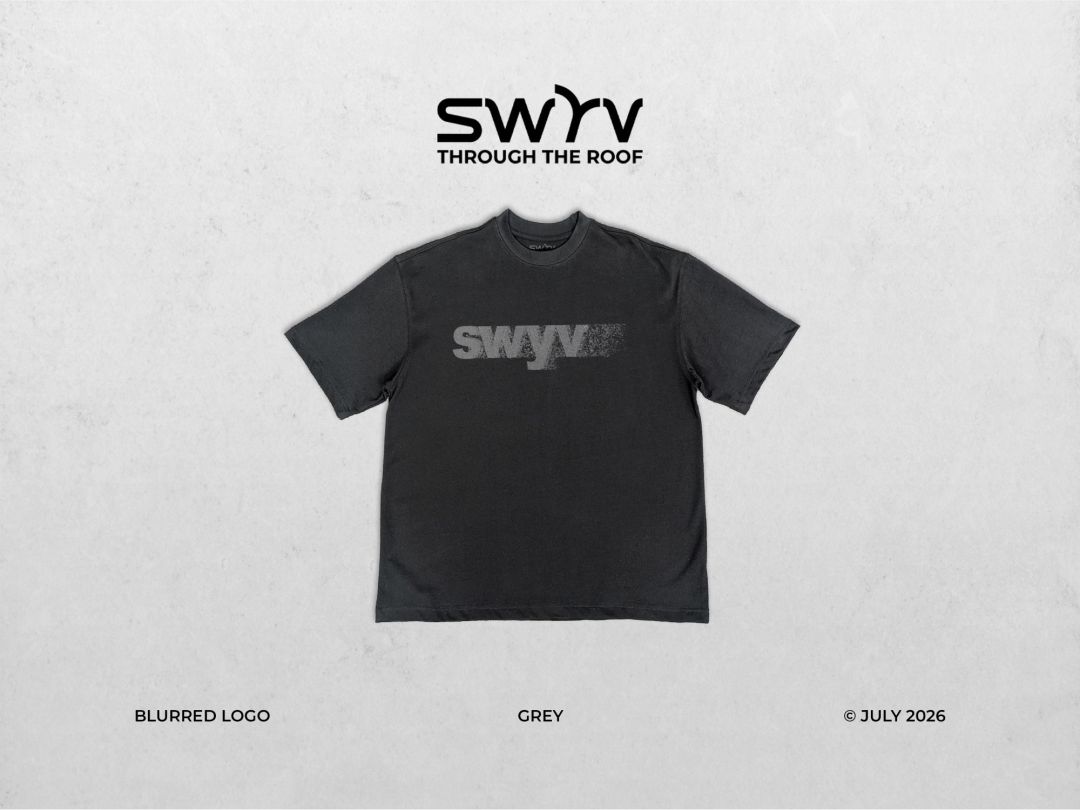 SWYV Tee – Blurred Logo (Black)