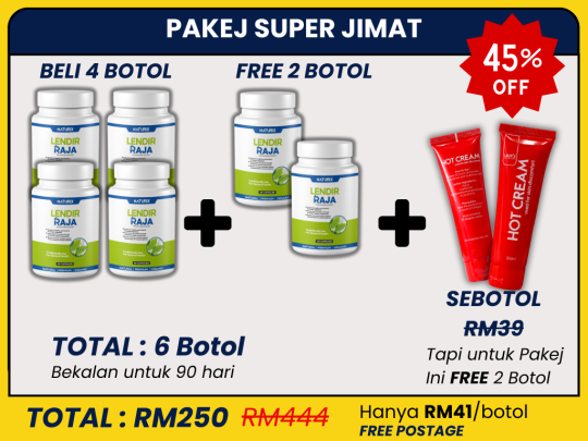 Lendir Raja 4 Botol + Free 2 Botol