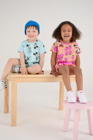 Disney Sleep Set Picnic Mickey Blue Gingham