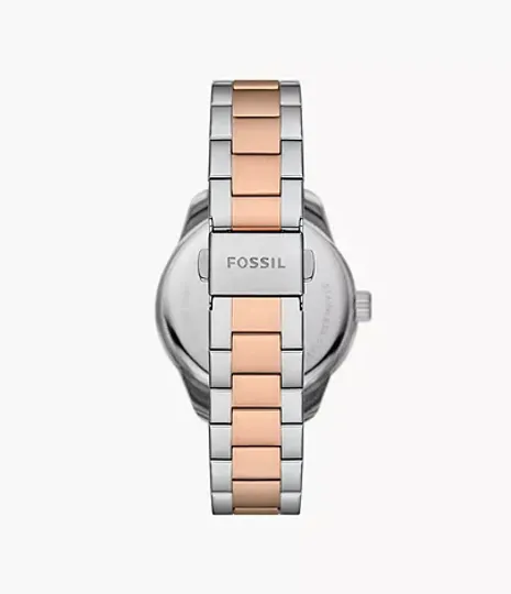 Fossil Dayle Three-Hand Two-Tone Stainless Steel Watch