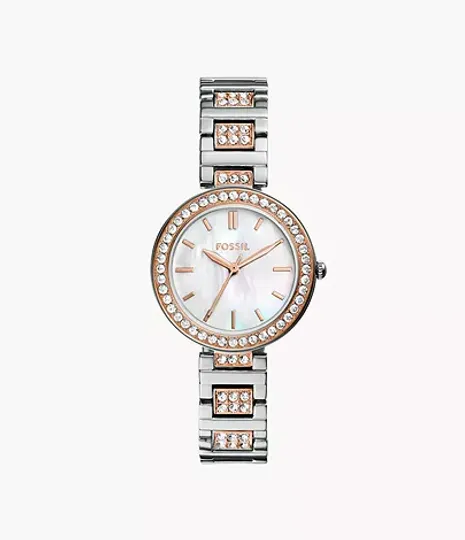 Fossil Karli Three-Hand Two-Tone Watch