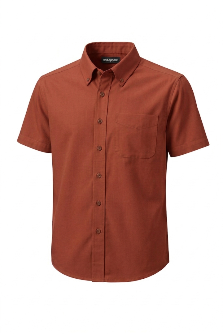 KEMEJA LENGAN PENDEK KAIN COTTON BRICK