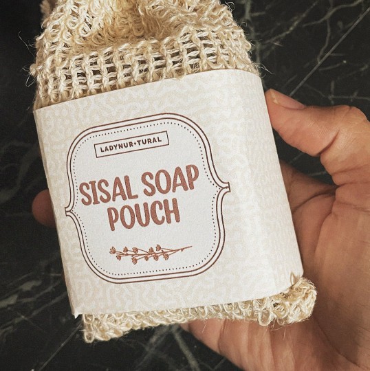 Soap in Sisal Pouch (Zero Waste Organic Soap)