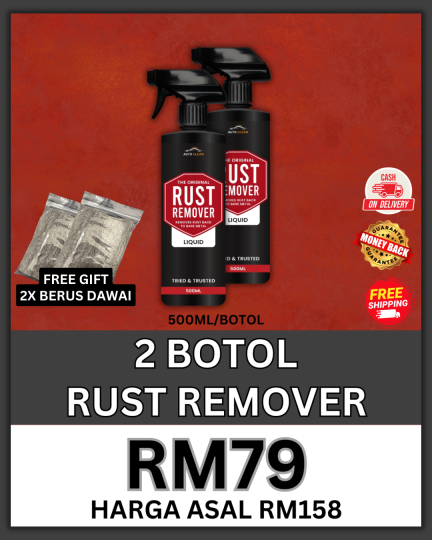 PAKEJ JIMAT - 2 BOTOL RUST REMOVER