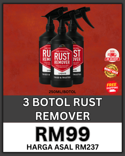 PAKEJ JIMAT - 3 BOTOL RUST REMOVER