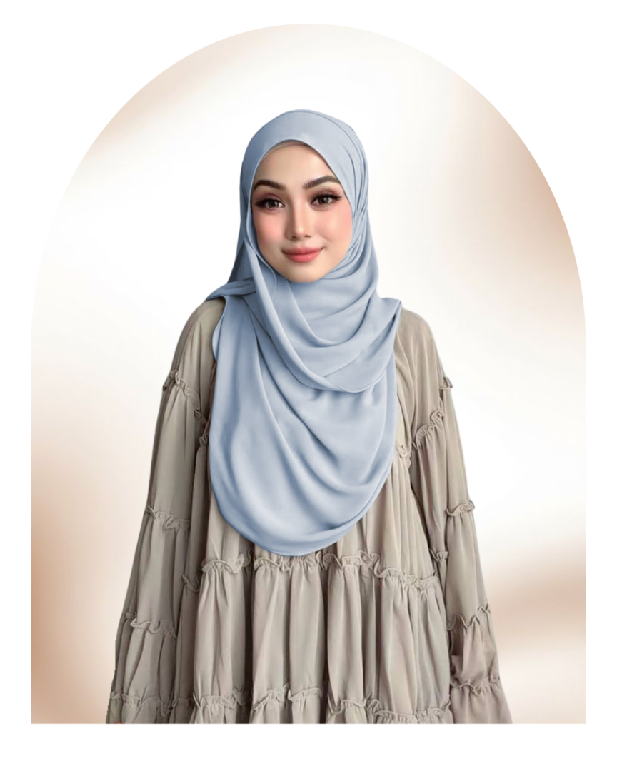 CAVO Shawl - Ashy Blue