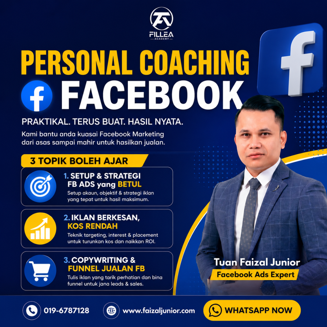 FOUNDER & OWNER BUSINESS FACEBOOK PERSONAL COACHING OFFLINE