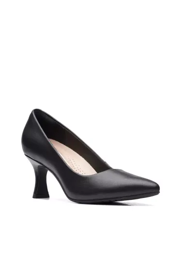 Clarks Kataleyna Gem Black Leather Shoes - Size UK7 Only