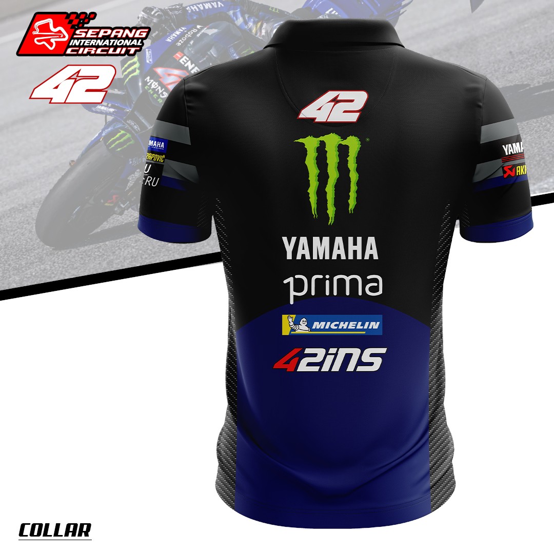 TSHIRT COLLAR 42 ALEX RINS TEAM YAMAHA MOTOGP 2025