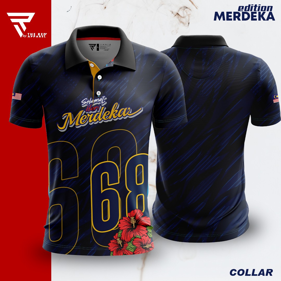 TSHIRT MERDEKA COLLAR DESIGN B