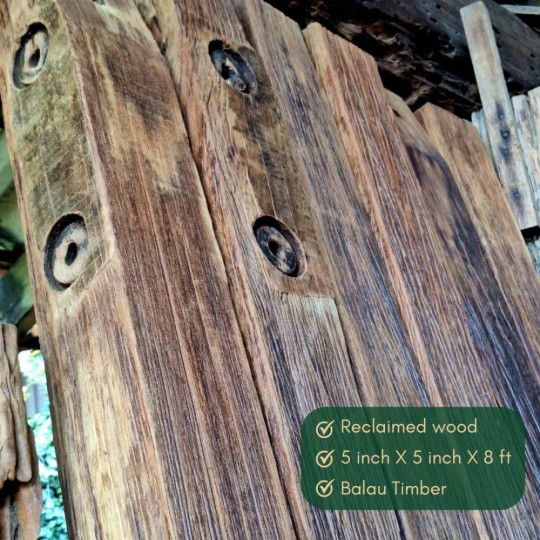 RECLAIMED WOOD 5 inch X 5 inch X 8 ft