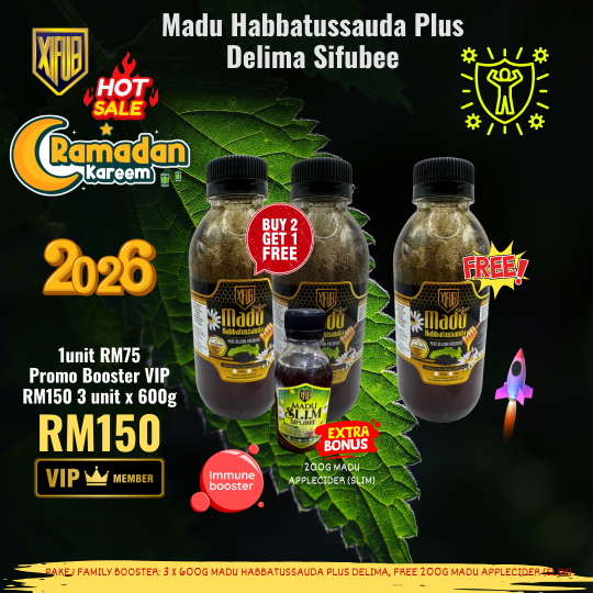 [2026 PROMO RM110] Madu Habbatussauda Plus Delima Premium