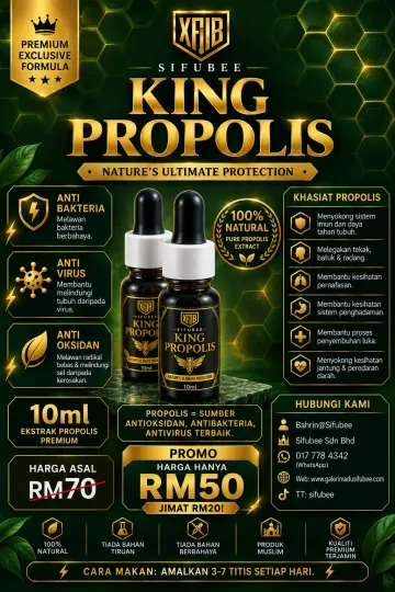 [PALING RARE!] KING ANTIOKSIDAN - PROPOLIS 10ml