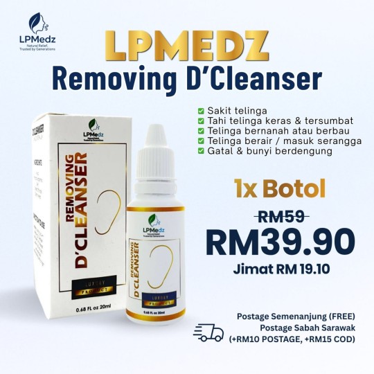1 BOTOL - D'CLEANSER PENCUCI TELINGA