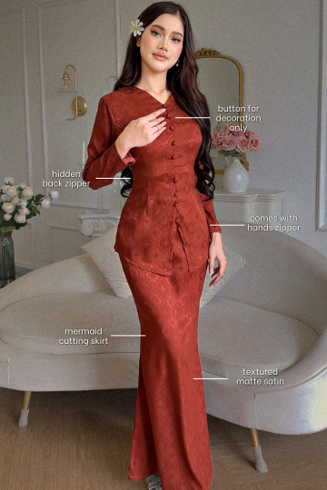 AMARA MODERN KURUNG IN RICH GREY