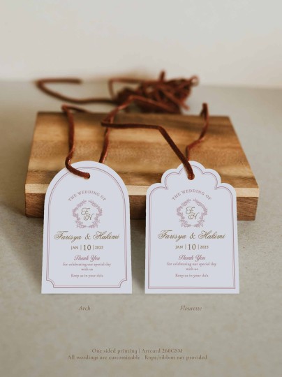 Athena | Doorgift Tag