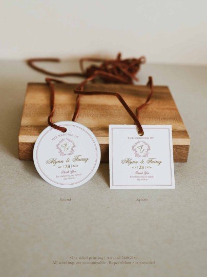 Athena Round/Square | Doorgift Tag