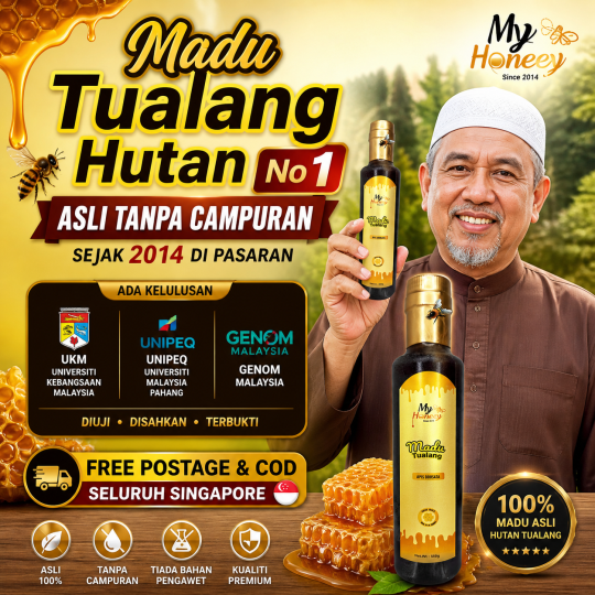 MY HONEEY - MADU TUALANG 100% ASLI TANPA CAMPURAN - 10X GANDA MONEYBACK GUARANTEE.