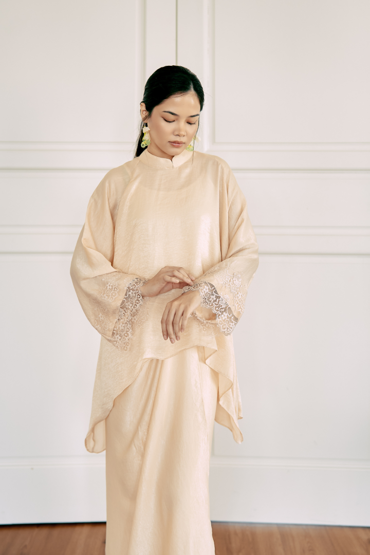 NONA CAFTAN SET PLAIN (ECRU) - Image 4