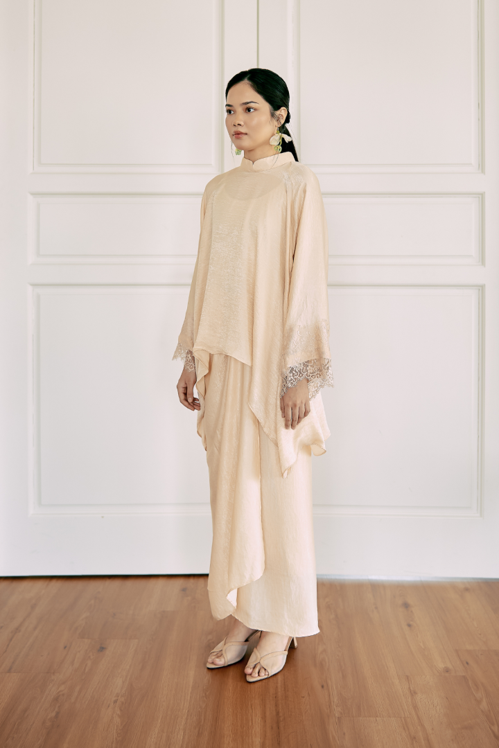 NONA CAFTAN SET PLAIN (ECRU)