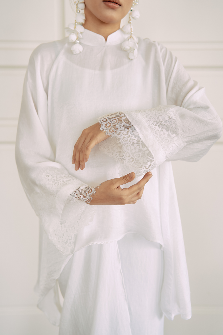 NONA CAFTAN SET PLAIN (OFF WHITE) - Image 6