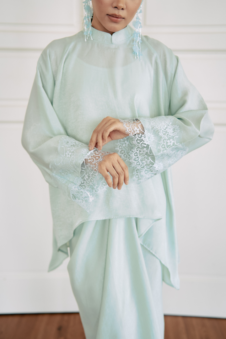 NONA CAFTAN SET PLAIN (TIFFANY) - Image 4