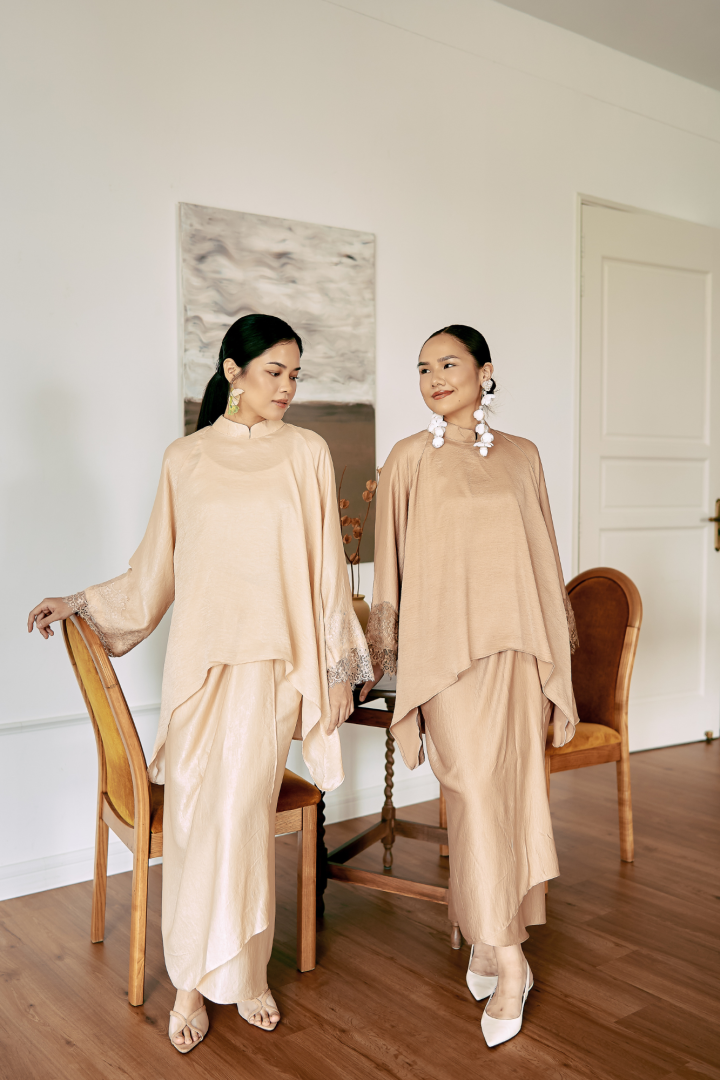 NONA CAFTAN SET PLAIN (CARAMEL) - Image 8