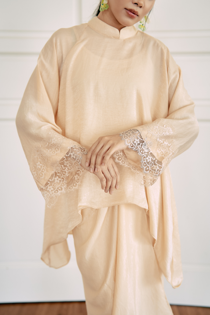 NONA CAFTAN SET PLAIN (ECRU) - Image 6