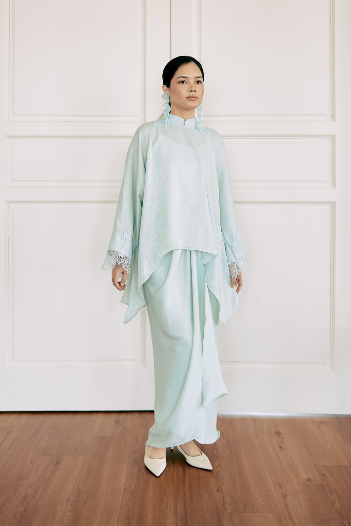 NONA CAFTAN SET PLAIN (TIFFANY) - Image 6