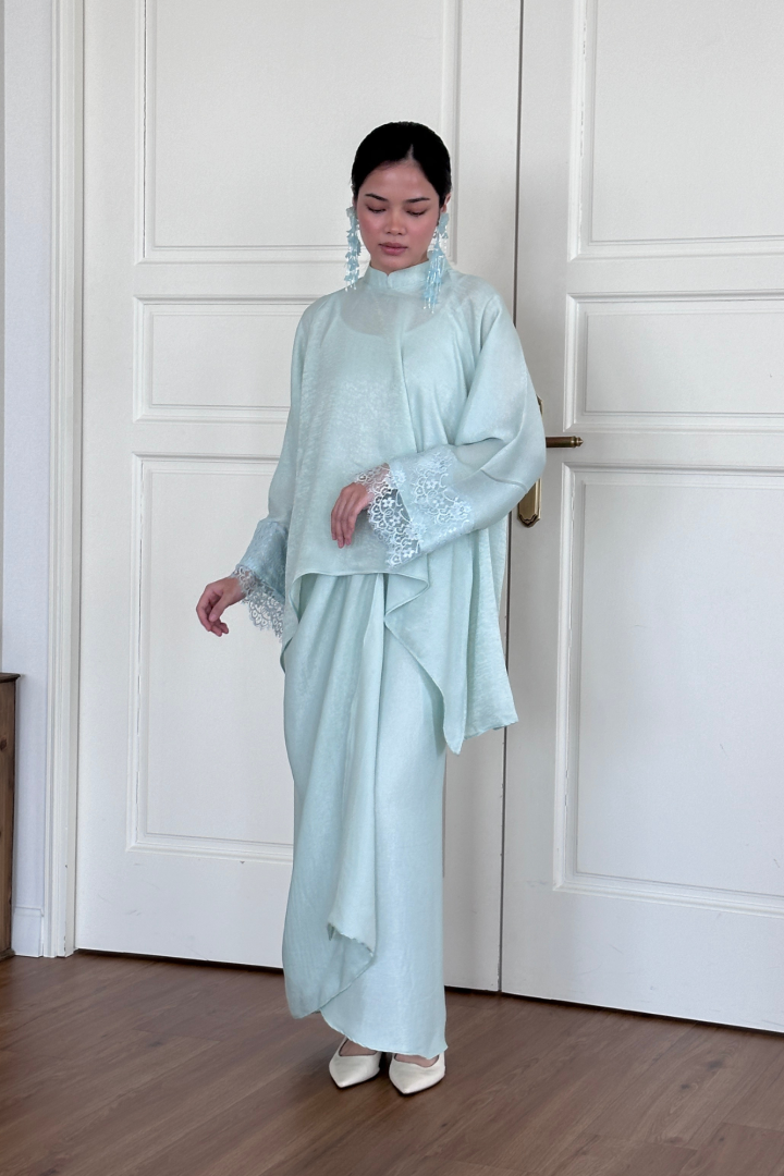 NONA CAFTAN SET PLAIN (TIFFANY) - Image 7