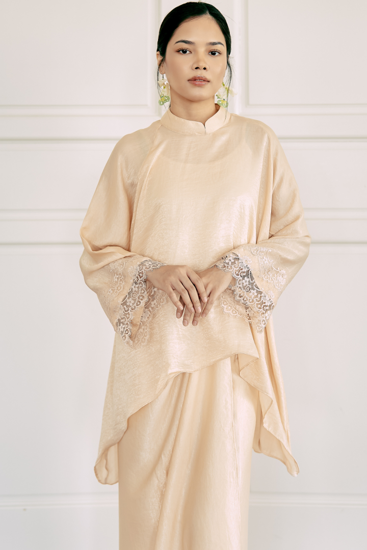NONA CAFTAN SET PLAIN (ECRU) - Image 2
