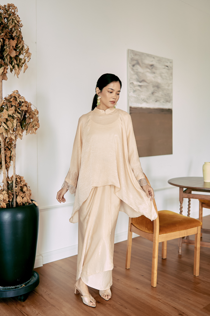 NONA CAFTAN SET PLAIN (ECRU) - Image 7