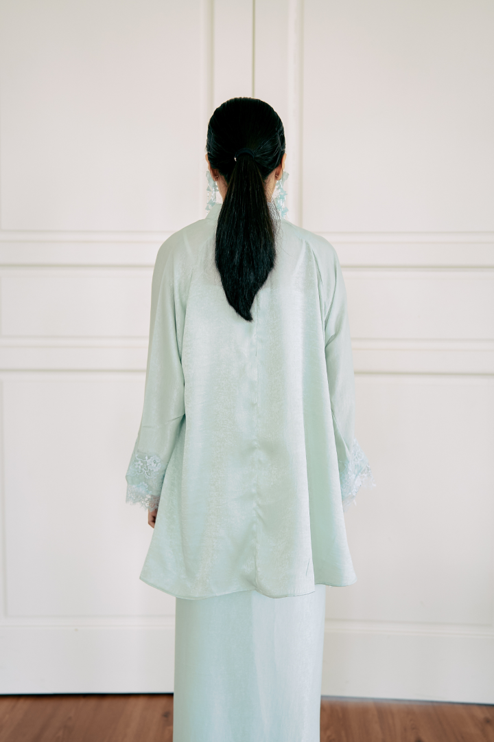 NONA CAFTAN SET PLAIN (TIFFANY) - Image 5