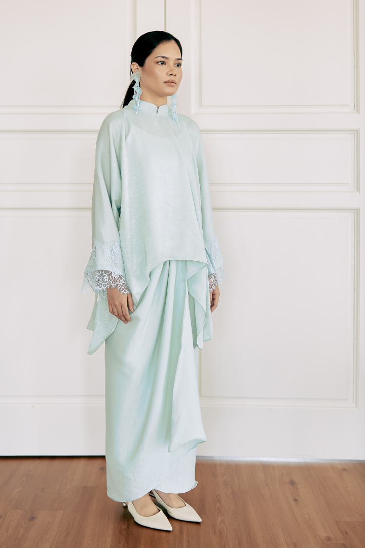 NONA CAFTAN SET PLAIN (TIFFANY) - Image 2