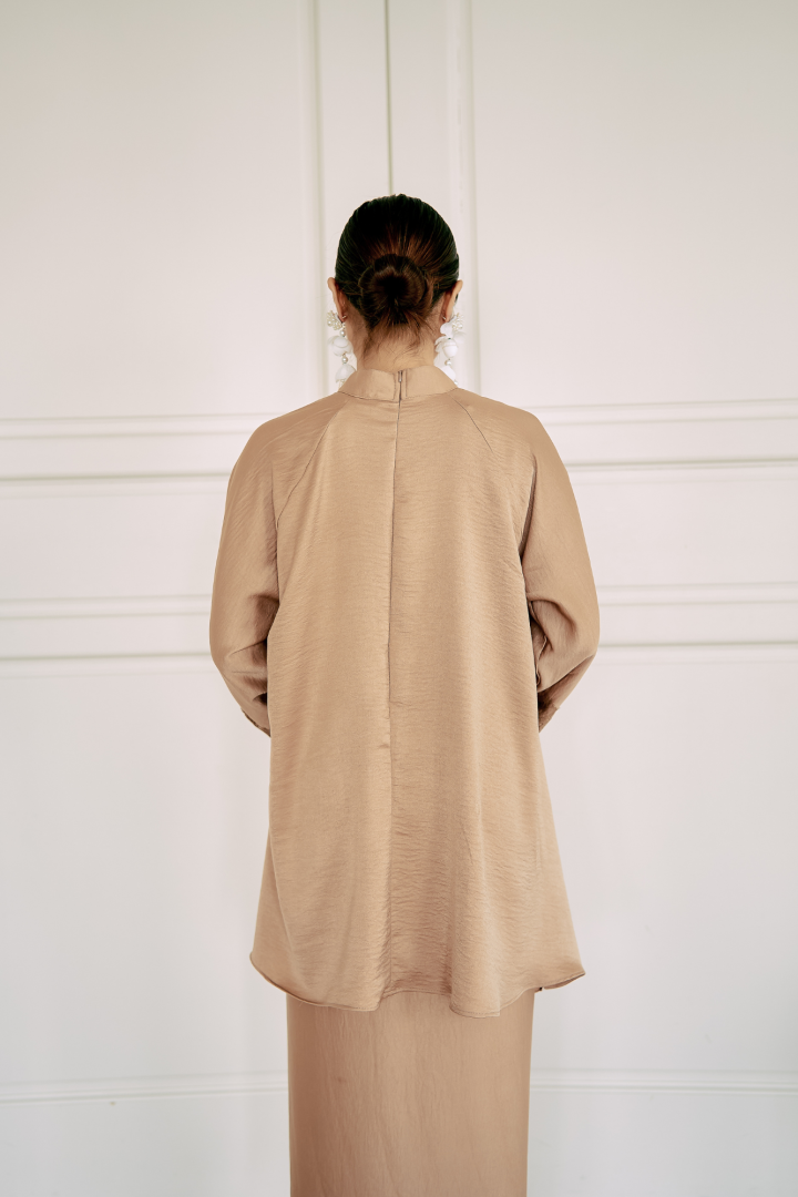 NONA CAFTAN SET PLAIN (CARAMEL) - Image 7