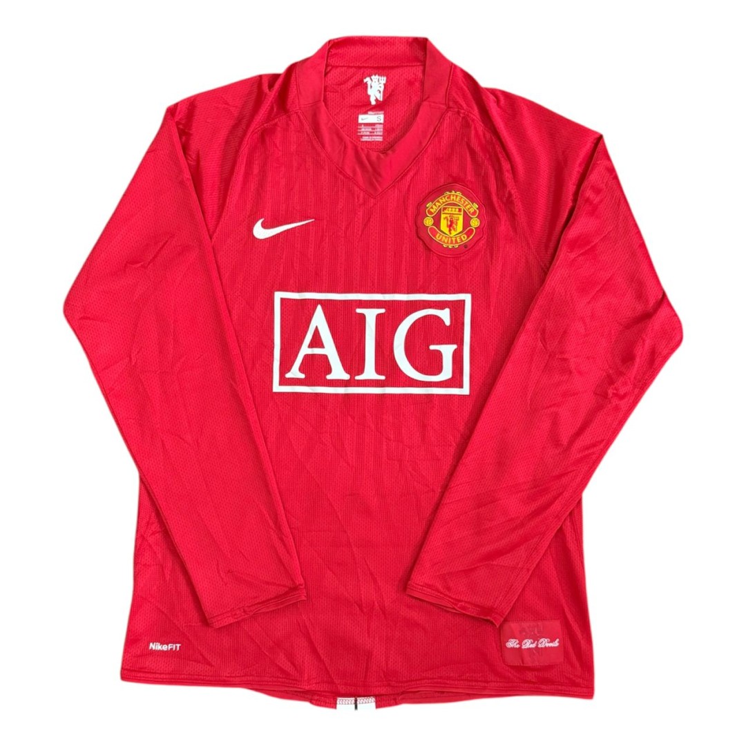 Manchester United 2007/08 Home Long Sleeve Shirt