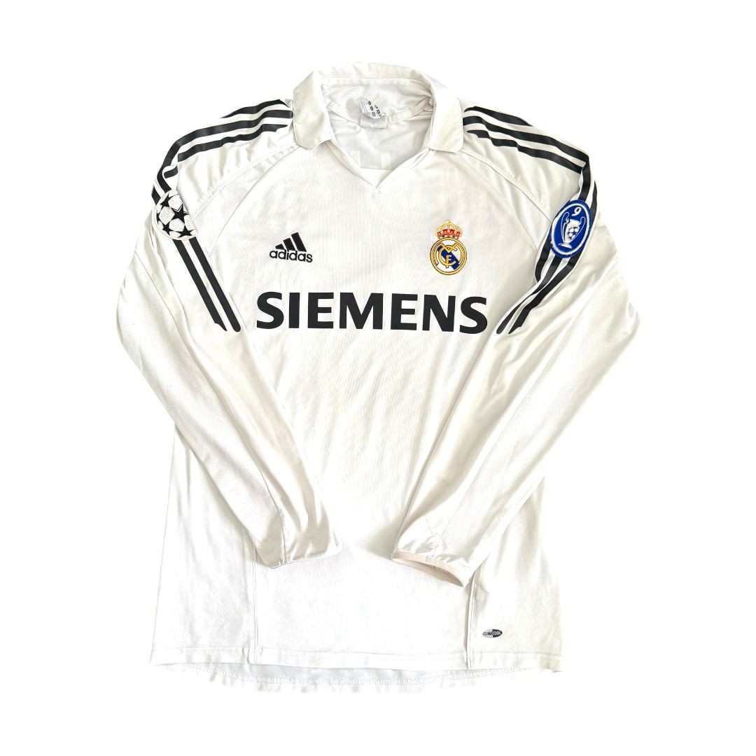 Real Madrid 2005/06 Home Long Sleeve Shirt - BECKHAM #23