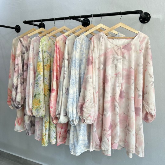 AYU SOFT CHIFFON BLOUSE WITH LINNING PLUSSIZE